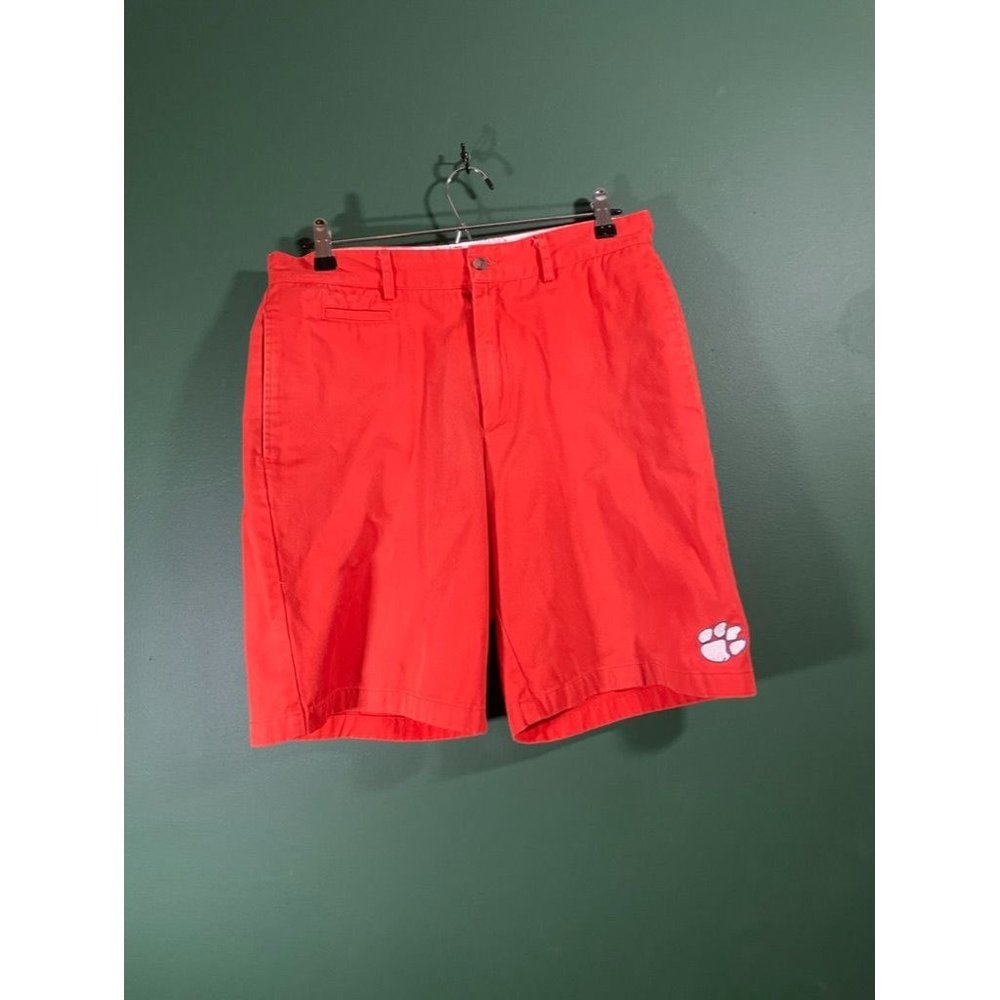 Clemson Tigers - Campus Chinos - Men's Orange Chino Shorts - Size 32